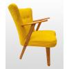 Yellow Boucle Wool Chair